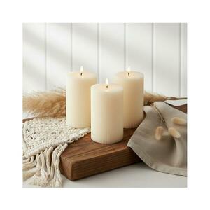Estilo Home BRILLO 3 darabos LED gyertyaszett, LED/3xAAA, 12, 5 cm, krémszínű + távirányítóval 5905623255170 kép
