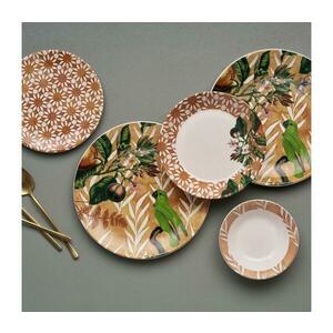 24 darabos narancssárga/zöld kerámia étkészlet 492PST1116 kép