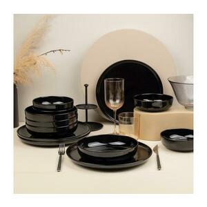 12 részes fekete porcelán étkészlet 710KTP9754 kép