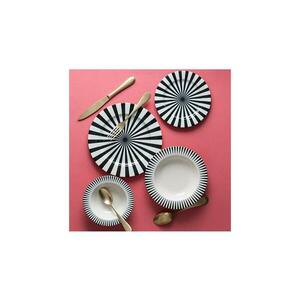 24 darabos étkészlet fehér/fekete/porcelán 311MBL1102 kép