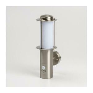 LED kültéri falilámpa mozgásérzékelővel 1xE27/4, 9W/230V IP44 matt króm 9A21987 kép