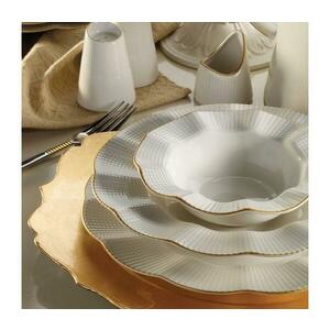 26 darabos étkészlet, fehér/arany, porcelán 719KTP9872 kép