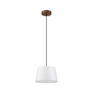 AIDA kábeles csillár 1x E27/60W/230V, átmérő 25 cm, tölgy/dió/fehér LM kép