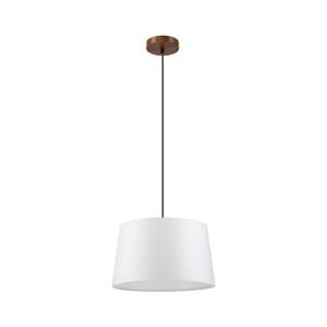 AIDA kábeles függeszték 1xE27/60W/230V Ø 35 cm tölgy/dió/fehér LM kép