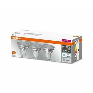 KÉSZLET 3x LED Izzó PAR16 GU10/6, 9W/230V 6500K kép