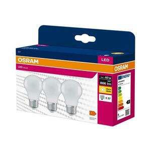 SZETT 3x LED izzó A60 E27/8W/230V 3000K kép