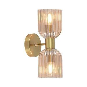 Light Prestige Fali lámpa PIEGA 2xE14/10W/230V sárgaréz/füstös bézs LP kép