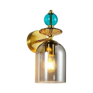 Light Prestige TROPEA fali lámpa 1xE27/15W/230V arany/kék/füstös bézs/szürke LP kép