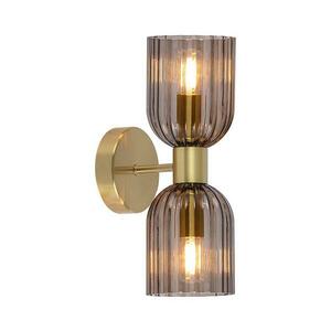 Light Prestige Fali lámpa PIEGA 2xE14/10W/230V sárgaréz/füstfekete LP kép
