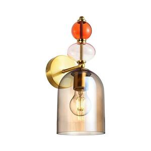 Light Prestige Fali lámpa TROPEA 1xE27/15W/230V arany/füstös bézs LP kép