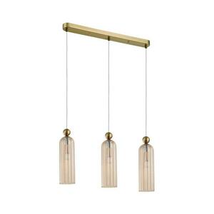 Light Prestige Kábeles csillár PIEGA 3xE14/40W/230V sárgaréz/füstös bézs LP kép