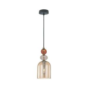 Light Prestige TROPEA kábeles függőlámpa 1xE27/15W/230V fekete/füstös piros/bézs LP kép