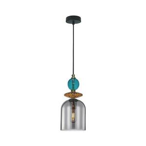 Light Prestige TROPEA kábeles függőlámpa 1xE27/15W/230V fekete/füstkék/bézs LP kép