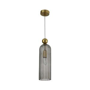 Light Prestige Kábeles függeszték PIEGA 1xE14/40W/230V sárgaréz/füstszínű fekete LP kép