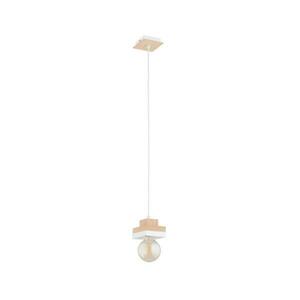 Zsinóros függeszték MIKO 1xE27/15W/230V fehér/bézs 61543 kép