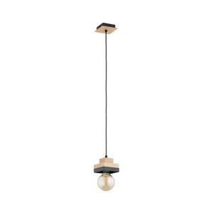 MIKO függőlámpa kábellel 1xE27/15W/230V fekete/bézs 61542 kép