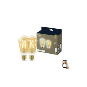 KÉSZLET 2x LED Dimmelhető izzó VINTAGE ST64 E27/6, 7W/230V 2000 kép