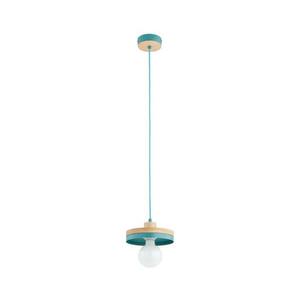Kábeles függőlámpa LARSO 1xE27/15W/230V menta/bézs 61594 kép