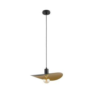 SAVANA kábeles függőlámpa 1xE27/15W/230V, átmérő 30 cm, fekete/arany 61627 kép
