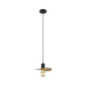 SAVANA zsinóros csillár 1xE27/15W/230V, átm. 23 cm, fekete/arany 61625 kép
