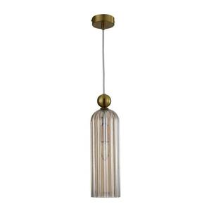 Light Prestige PIEGA kábeles függeszték 1xE14/40W/230V, sárgaréz/füstös bézs LP kép