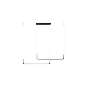 Light Prestige LED csillár kábellel MALAWI 2xLED/20W/230V 3000/4000/6000K fekete LP kép