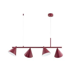 Zsinóron függő csillár ZELTA 4xE27/15W/230V piros 63422 kép