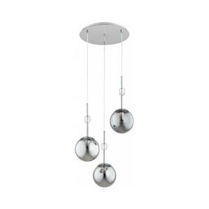 ARVENA kábelcsillár 3xE14/10W/230V fényes króm/fekete/füstszínű 62641 kép