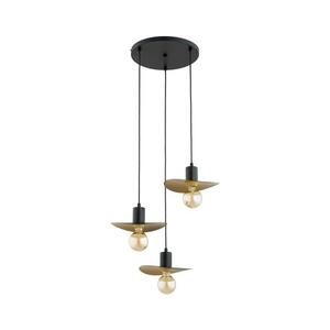 SAVANA kábeles csillár 3xE27/15W/230V fekete/arany 62633 kép