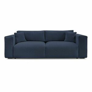 Kék kinyitható-tárolóhelyes kanapé 265 cm Ezechiel – Bobochic Paris kép