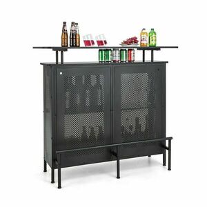 4 szintes bárpult lábtartóval kép