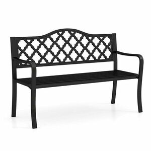 Kerti pad díszrács mintával kép