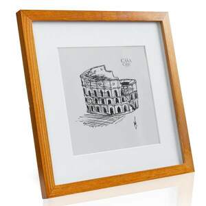 Casa Chic Bristol, képkeret, üveg, 30 x 30 cm, paszpartu, valódi fa kép