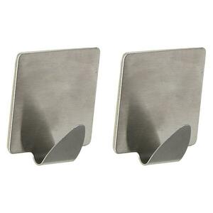Horog fém ezüst 2 db ST0065A kép