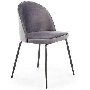 Szék K314 Velvet/Fém szürke kép