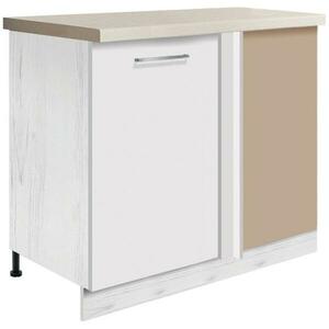 Konyhaszekrény Creativa 24D sarok polccal fehér kép