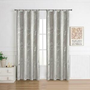 Függöny ráncoló szalagon VELVI 2504-7/210GSM 140x250 szürke kép