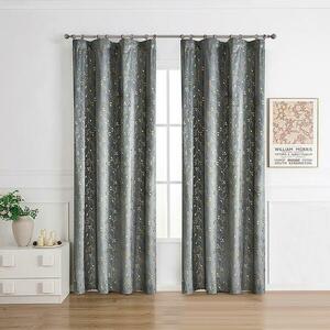 Függöny ráncoló szalagon DONA 2504-15/210GSM 140x250 szürke kép