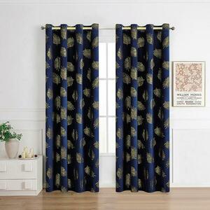 Függöny fémkarikával MARMA 2504-2/210GSM 140x250 kék kép
