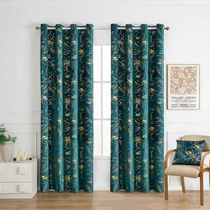 Függöny fémkarikával INESS 2504-4/210GSM 140x250 türkiz kép