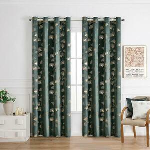 Függöny fémkarikával GINKO RQ-015/210GSM 140x250 zöld kép