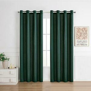 Függöny fémkarikával NORI 008/165GSM 140x250 zöld kép
