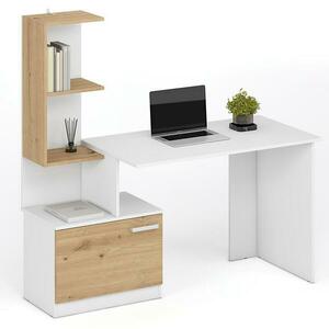 Íróasztal Miso fehér/artisan kép