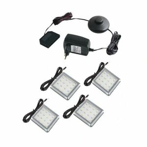 Világítás Square 4 pont fehér semleges kép