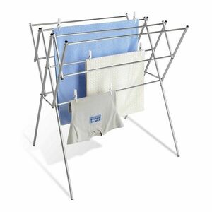 Fényes ezüstszínű ruhaszárító 8 m – Wenko kép