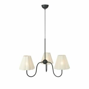 Bézs fém függőlámpa textil búrával Veya – Markslöjd kép