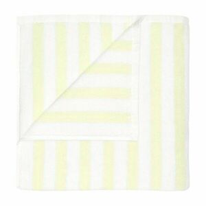 Világossárga-fehér frottír bio pamut fürdőlepedő 70x140 cm Arto – Blomus kép