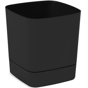 Virágcserép talapazattal Clima 25x25 Recycled fekete LA142-04 kép