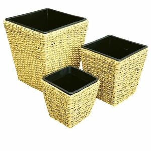 Fonott virágcserép 26.5x26.5x29 kép