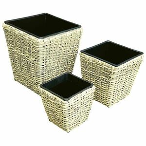 Fonott virágcserép 26.5x26.5x29 kép